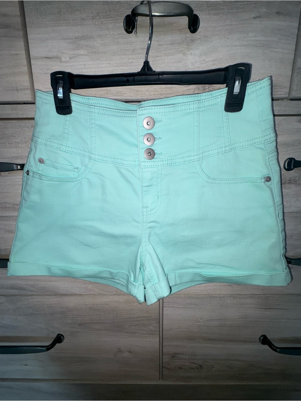 No Boundaries Teal Shorts